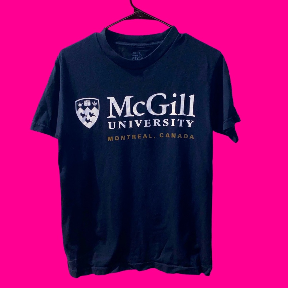 McGill University, Montréal, Canada T-shirt (NEW)
